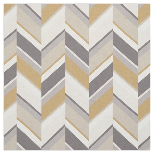 Chic neutrales grau-geometrisches Zickzag-Muster Stoff (Muster)