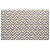 Chic neutrales graubraunes geometrisches Zickzackm Stoff (Yard (91,4 cm))