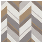 Chic neutrales graubraunes geometrisches Zickzackm Stoff (Nahaufnahme)