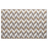 Chic neutrales graubraunes geometrisches Zickzackm Stoff (Fat Quarter (45,7 x 55,9 cm))