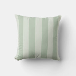 Chic neutrales Green Striping Muster Kissen