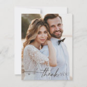 Chic Neutrals Hochzeit danke Bale Taupe ID1020 (Vorderseite)