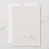 Chic Neutrals Wedding Bone White Vert ID1020 Save The Date (Rückseite)
