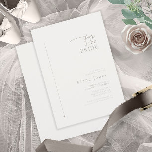 Chic Neutrals Wedding Brautparty Pulver ID1020 Einladung