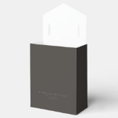 Chic Neutrals Wedding Danke Charcoal ID1020 Geschenkschachtel (Geöffnet)