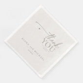 Chic Neutrals Wedding Danke Powder ID1020 Serviette (Ecke)