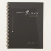 Chic Neutrals Wedding Plans Kohle ID1020 Planer (Vorderseite)