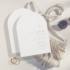 Chic Neutrals Wedding Powder Arch ID1020 Einladung