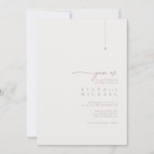 Chic Neutrals Wedding Powder ID1020 Einladung (Vorderseite)
