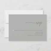 Chic Neutrals Wedding Sage Gray ID1020 RSVP Karte (Vorderseite)