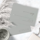 Chic Neutrals Wedding Sage Gray ID1020 RSVP Karte
