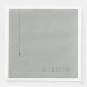 Chic Neutrals Wedding Sage Gray ID1020 Serviette (Vorderseite)