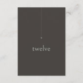 Chic Neutrals Wedding Tischnummer Charcoal ID1020 (Vorderseite)