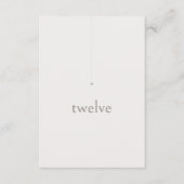 Chic Neutrals Wedding Tischnummer Pulver ID1020 (Vorderseite)