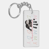 Chic New Baby Sonogram Ultrasound Foto Schwangersc Schlüsselanhänger (Vorderseite links)