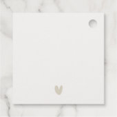 Chic New Orleans Louisiana Watercolor Wedding Geschenkanhänger (Rückseite)