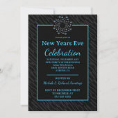 Chic New Years Einladung (Vorderseite)