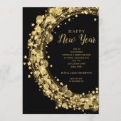 Chic New Year's Eve Party Einladung (Vorderseite)