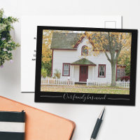 Chic New Zuhause Address Custom House Foto Black