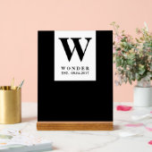 Chic Newly Wed Design Acrylschild (Hochzeit)