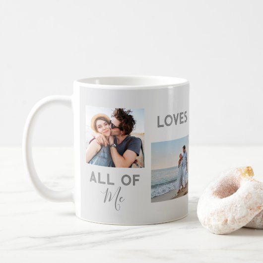 Chic Newly Weds Couple Boyfriend Girlfriend Foto Kaffeetasse (Mit Donut)
