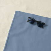 Chic Newlywed Mr Denim Blue Mit Monogramm Strandtuch (Beispiel)