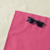 Chic Newlywed Mr. Hot Pink Mit Monogramm Strandtuch (Beispiel)