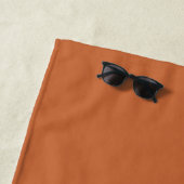 Chic Newlywed Mr. Monogram Burnt Orange Strandtuch (Beispiel)