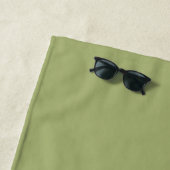 Chic Newlywed Mr. Monogram Leaf Green Strandtuch (Beispiel)