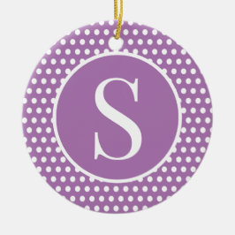 Chic Niedlicher Anfangsbuchstabe Polka Dot Keramik Ornament