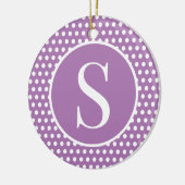 Chic Niedlicher Anfangsbuchstabe Polka Dot Keramik Ornament (Links)