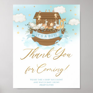 Chic Noah's Ark Blue Boy Danke, dass du gekommen b Poster