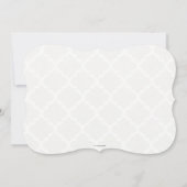 Chic-noble Wein-Glas-Brautparty-Einladung Einladung (Rückseite)