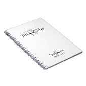 CHIC NOTEBOOK_ " Herr u. Frau" WEISS Notizblock (Rechte Seite)