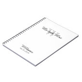 CHIC NOTEBOOK_ " Herr u. Frau" WEISS Notizblock (Linke Seite)