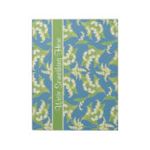Chic Notepad oder Jotter: Lilies of the Valley, Bl Notizblock (Rotiert)