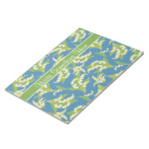 Chic Notepad oder Jotter: Lilies of the Valley, Bl Notizblock