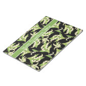 Chic Notepad oder Jotter: Lily of the Valley, Blac Notizblock (angewinkelt)