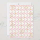 Chic Nutcracker Party Soft Pink Floral Birthday Einladung (Rückseite)