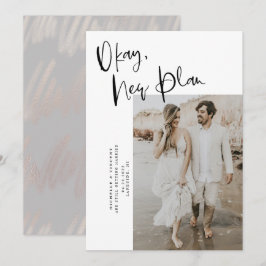 Chic Okay New Plan Hochzeit Save The Date