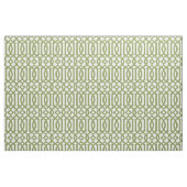 Chic Olive Green und Ivory Trellis Muster Stoff (Fat Quarter (45,7 x 55,9 cm))