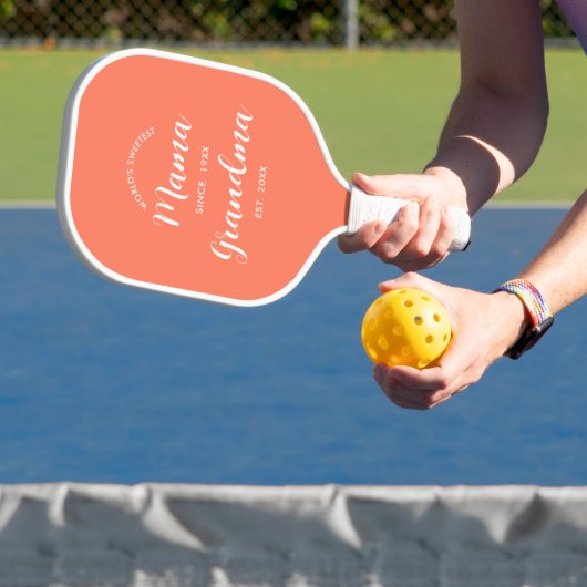 Chic Oma Etablierte Skript-Typografie Pickleball Schläger (InSitu)