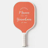 Chic Oma Etablierte Skript-Typografie Pickleball Schläger (Vorderseite)
