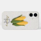 Chic Oma's Garden Modern Crochet Corn Name Case-Mate iPhone Hülle (Rückseite (Horizontal))