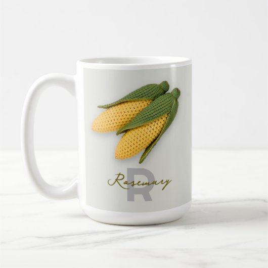 Chic Oma's Garden Modern Crochet Corn Name Kaffeetasse (Links)