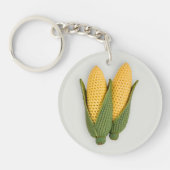 Chic Oma's Garden Modern Crochet Corn Name Schlüsselanhänger (Vorderseite)