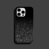 Chic Ombre Black Glitzer Case-Mate iPhone Hülle