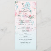 Chic Ombre French Garden Blumenzeremonie Programm (Vorderseite)