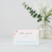 Chic Ombre French Garden Wedding Tischnummer Platzkarte (Stehend Vorderseite)