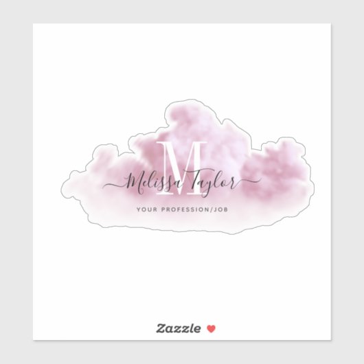 Chic Ombre Pink und Lila Wasserfarben Square Stick Aufkleber (Blatt)